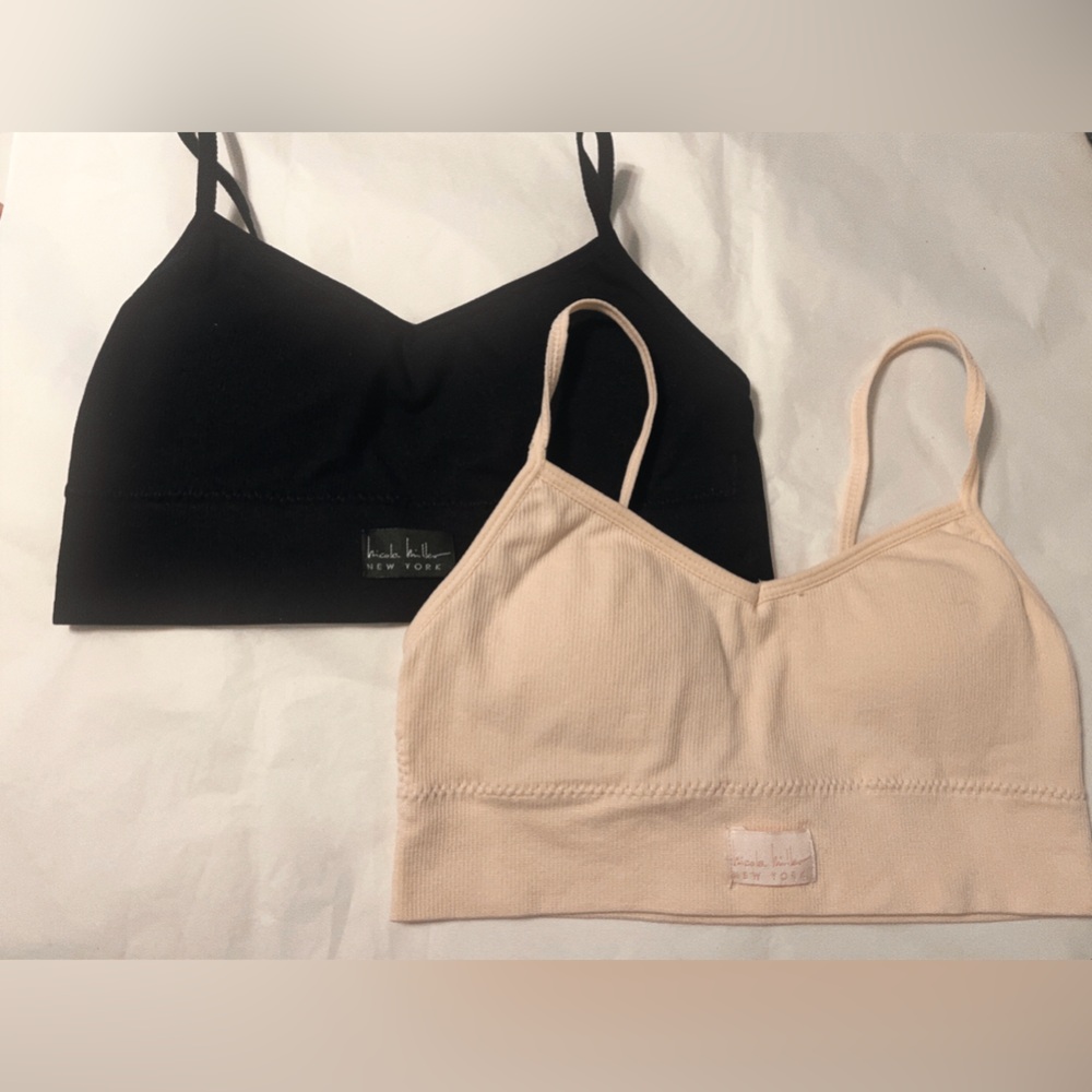 Pink and Black Training Bra Set